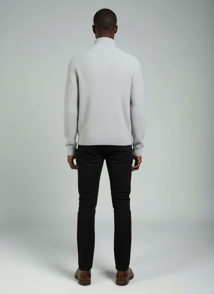 THE OSLO HALF ZIP KNIT