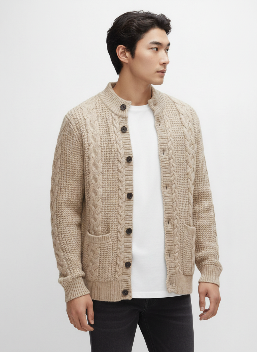 THE CABLE CARDIGAN