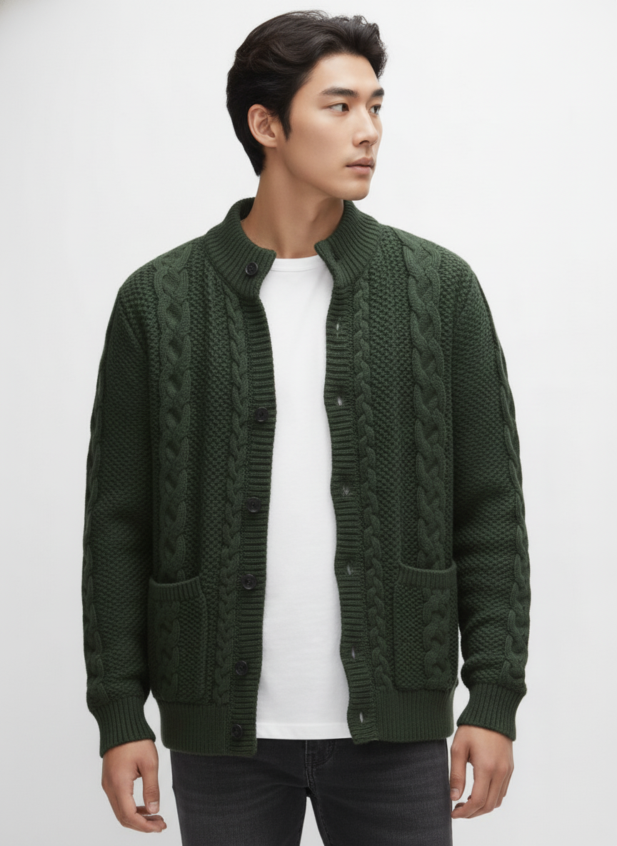 THE CABLE CARDIGAN